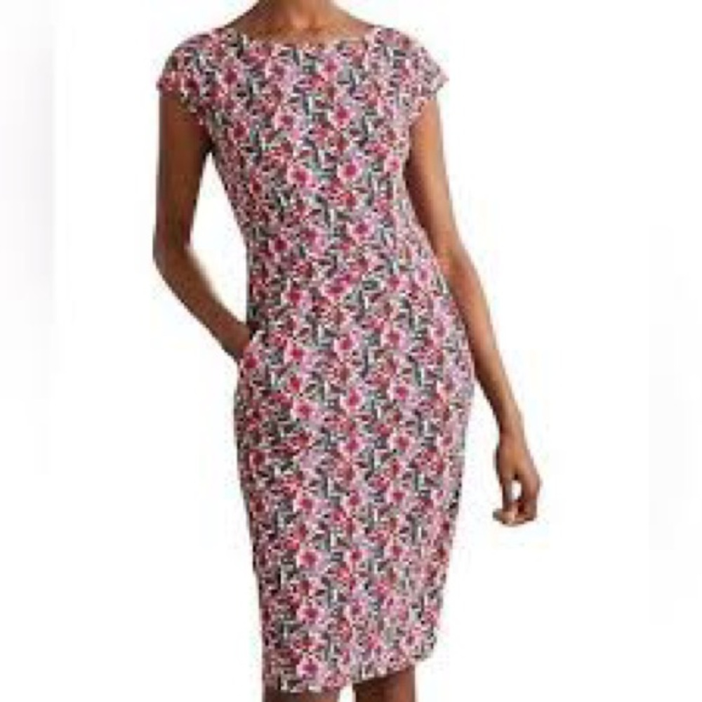 Boden Floral Florrie Sheath Dress Size 10